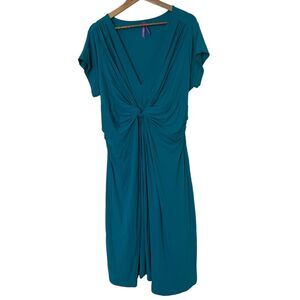 green emerald velvet dress Seraphine Green Polka Dot Dress Size UK 10 main image 1
